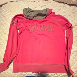 Old vintage pink zip up